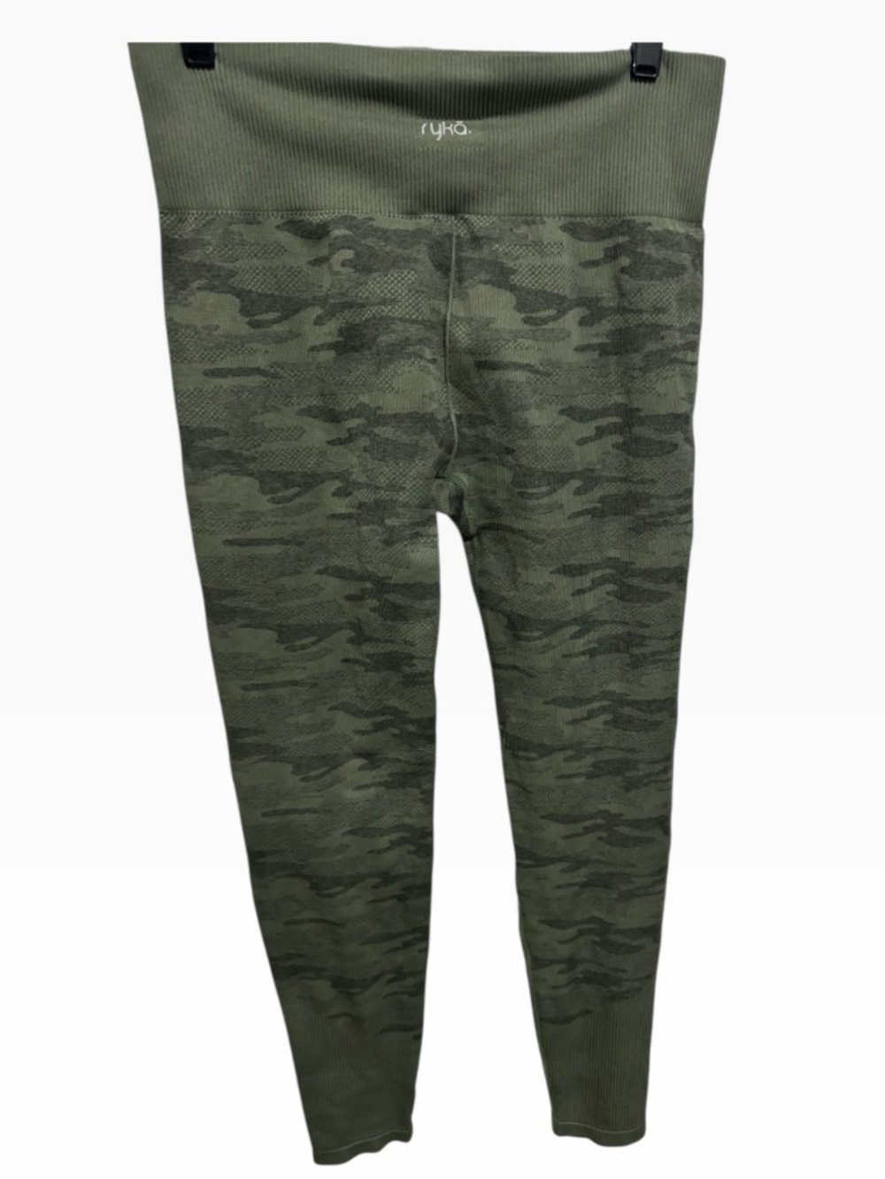 Ryka High-Waisted Camo Seamless Leggings Size L Activewear Outdoorsy Gorpcore